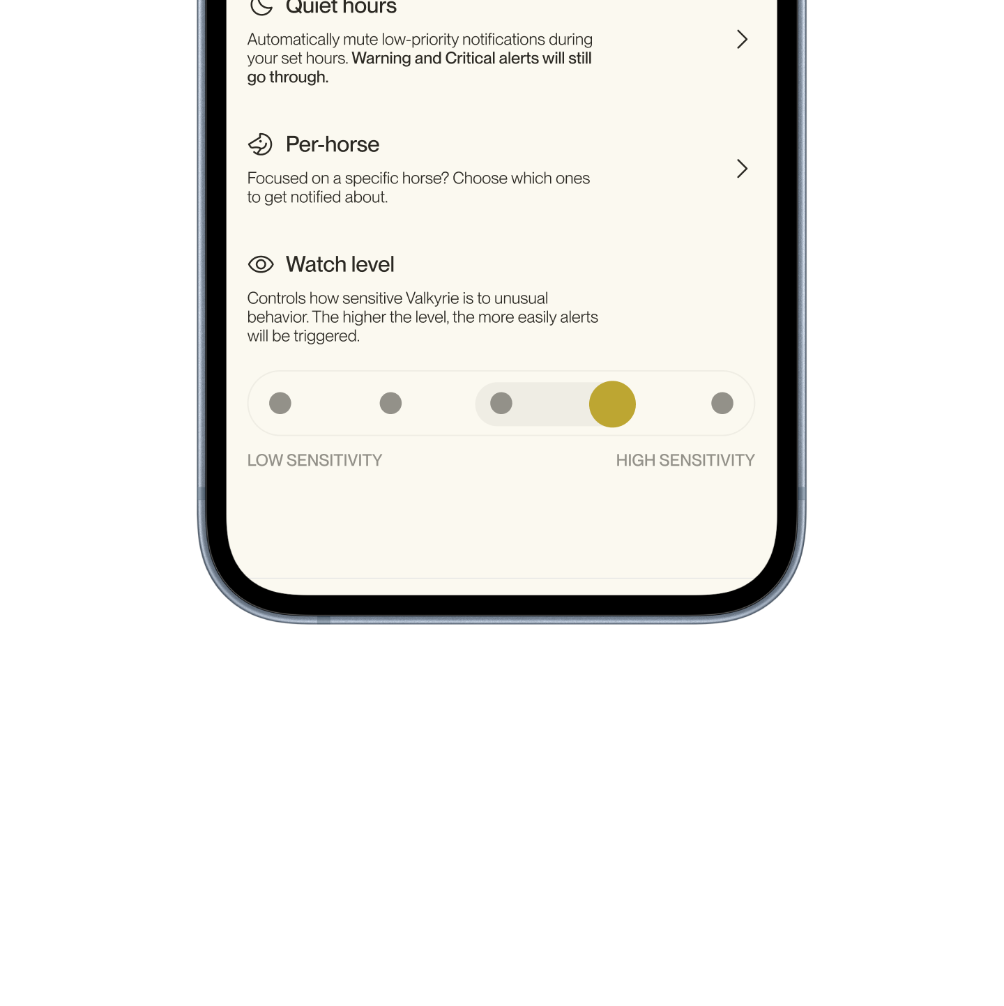 Step 2 — configure watch level